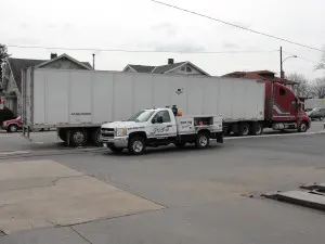 Mechanic Responding to Tractor Trailer Service Call